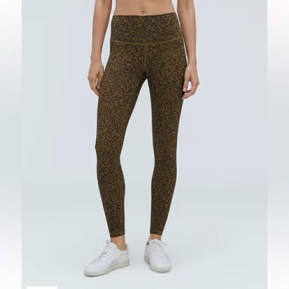 Everlane The Perform Legging Black Breen Floral sz XXS - Picture 3 of 10
